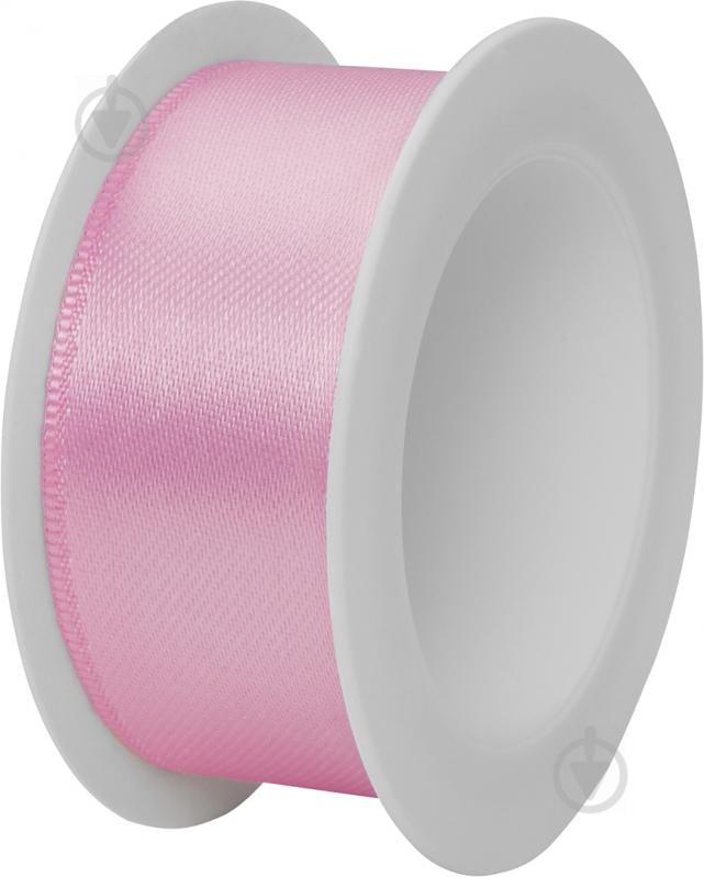 Лента декоративная STEWO Satin spool light pink 2,5 см 3 м светло-розовый - фото 1