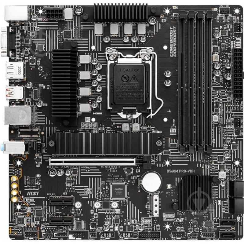 Материнская плата MSI B560M PRO-VDH (Socket 1200, Intel B560, mirco ATX) - фото 2