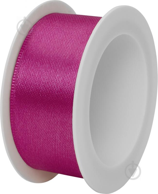 Лента декоративная STEWO Satin spool pink 2,5 см 3 м розовый - фото 1