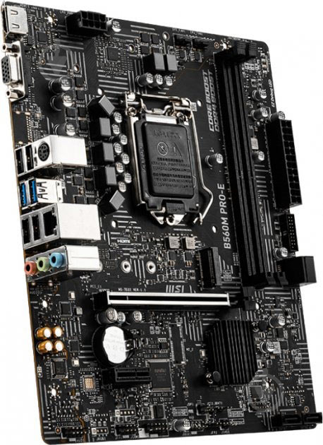 Материнская плата MSI B560M PRO-E (Socket 1200, Intel B560, mirco ATX) - фото 2