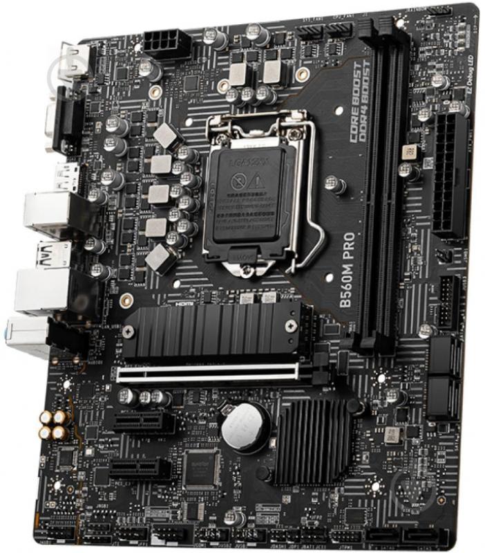 Материнская плата MSI B560M PRO (Socket 1200, Intel B560, mirco ATX) - фото 3