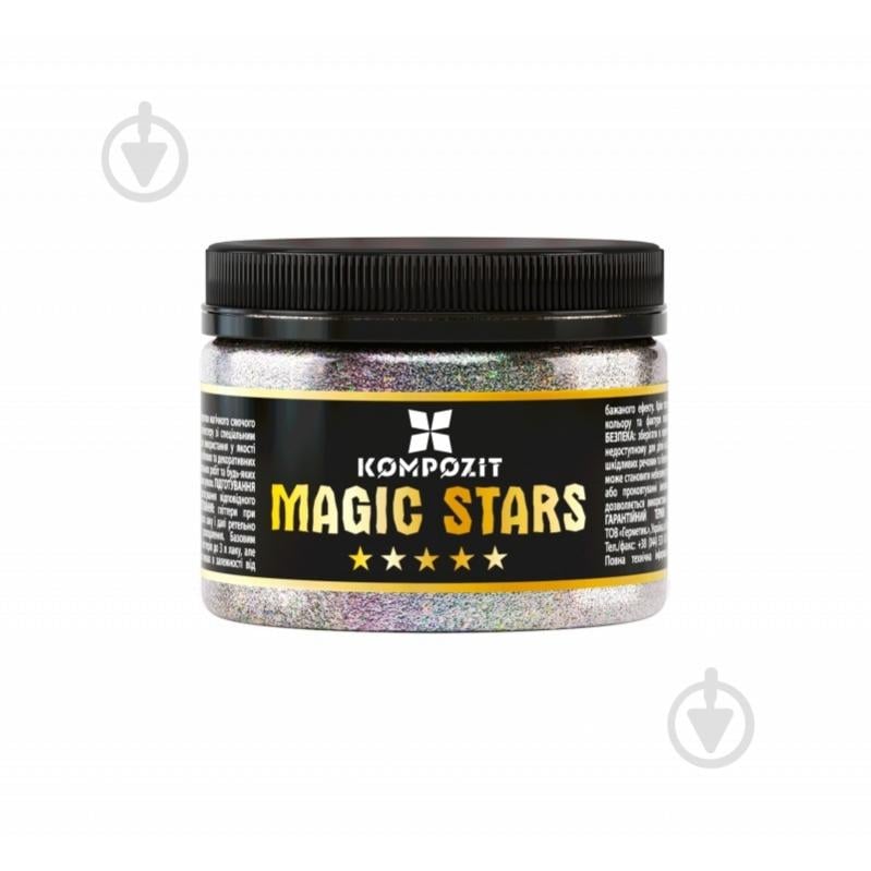 Глиттер Kompozit MAGIC STARS глянец серебряный 0,06 кг - фото 1 Глиттер Kompozit MAGIC STARS глянец серебряный 0,06 кг - фото 1