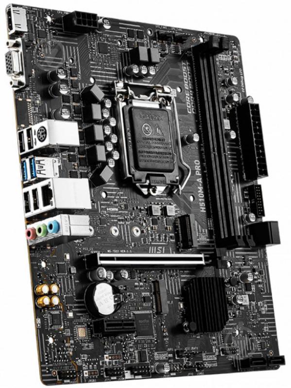 Материнская плата MSI H510M PRO (Socket 1200, Intel H510, mirco ATX) - фото 3