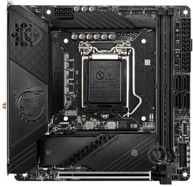 Материнська плата MSI MEG Z590I UNIFY (LGA1200, Intel Z590, mini ATX) - фото 2