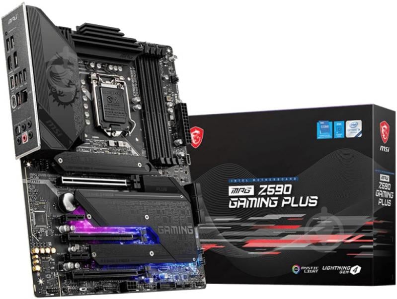 MSI MPG Z590 GAMING PLUS (Socket 1200, Intel Z590, ATX) - фото 1