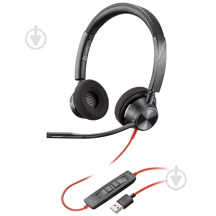 Наушники Plantronics Blackwire 3320 black (213934-01) - фото 2