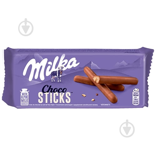 ᐉ Печиво Milka Ліла Стікс вкрите молочним шоколадом 112 г