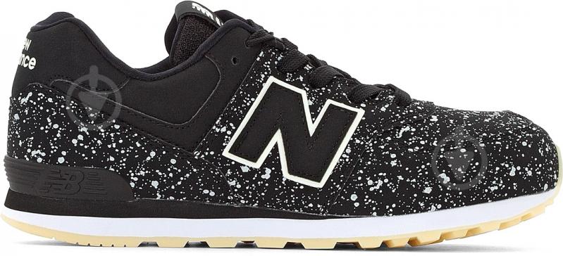 Кросівки для хлопчиків New Balance 574 GC574KB р.38 чорні - фото 1