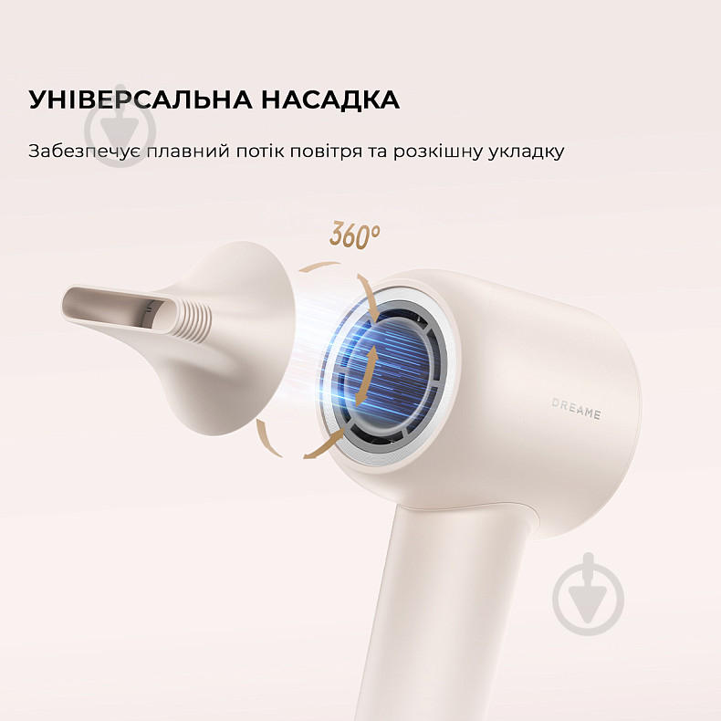 Фен DREAME Hair Dryer Gleam White (AHD12A-WH) - фото 11