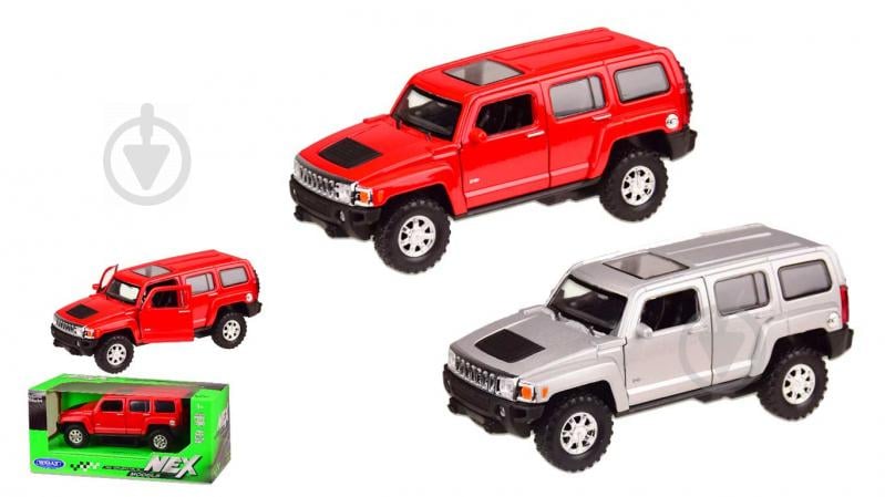 Автомодель Welly 1:36 Hummer H3 в ассортименте 39887 - фото 1