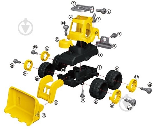 Ігровий набір DIY Spatial Creativity Конструктор Дорожній каток CJ-1614168 - фото 4