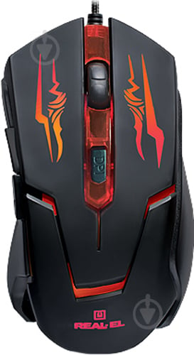 Мишка Real-el RM-520 Gaming black - фото 1