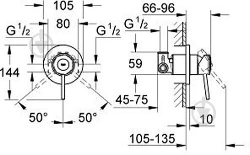 Смеситель для душа Grohe BauClassic 29048000 - фото 2