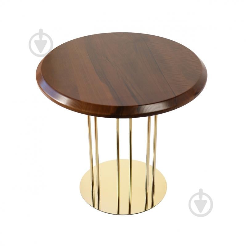 Стол журнальный Александрит 600x600x540 мм золотой/ орех - фото 1 Стол журнальный Александрит 600x600x540 мм золотой/ орех - фото 1