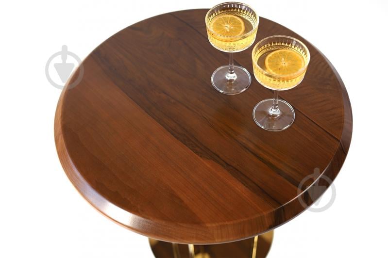 Стол журнальный Александрит 600x600x540 мм золотой/ орех - фото 5 Стол журнальный Александрит 600x600x540 мм золотой/ орех - фото 5