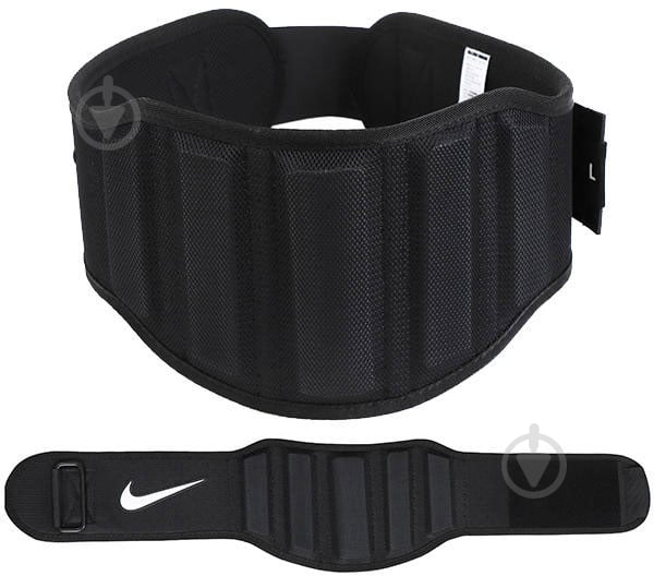 Пояс для важкої атлетики Nike STRUCTURED TRAINING BELT 3.0 AC4432-091 XL чорний - фото 1