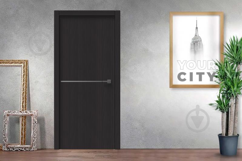 Дверное полотно IN WOOD ET-02 ПГ с черным молдингом и кромкой 800 мм лиственница горная - фото 2 Дверное полотно IN WOOD ET-02 ПГ с черным молдингом и кромкой 800 мм лиственница горная - фото 2