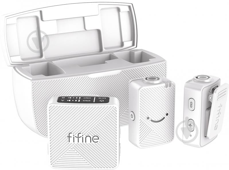 Мікрофон FIFINE петличний M9W White (M9W) - фото 1