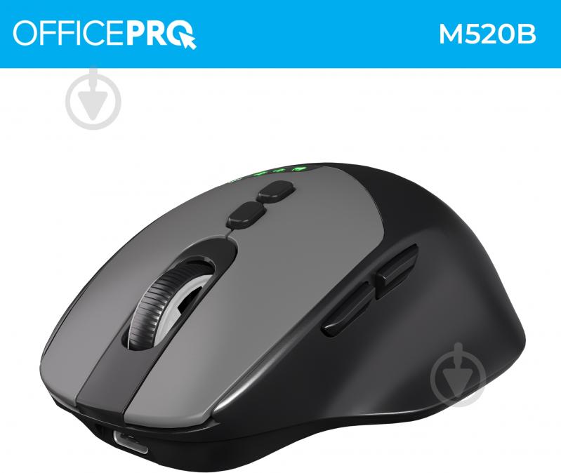 Мышка беспроводная GamePro Silent Click Wireless black (M520B) - фото 4
