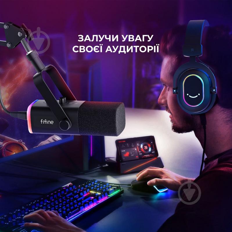 Микрофон FIFINE AM8T USB/XLR Black (AM8T) - фото 10 Микрофон FIFINE AM8T USB/XLR Black (AM8T) - фото 10