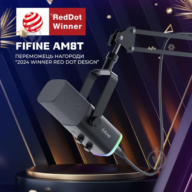 Микрофон FIFINE AM8T USB/XLR Black (AM8T) - фото 4 Микрофон FIFINE AM8T USB/XLR Black (AM8T) - фото 4