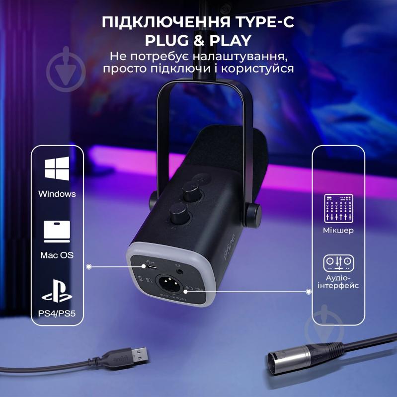 Микрофон FIFINE AM8T USB/XLR Black (AM8T) - фото 9 Микрофон FIFINE AM8T USB/XLR Black (AM8T) - фото 9