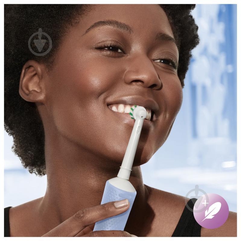 Электрическая зубная щетка Oral-B Vitality Pro Protect X Clean Голубая - фото 7