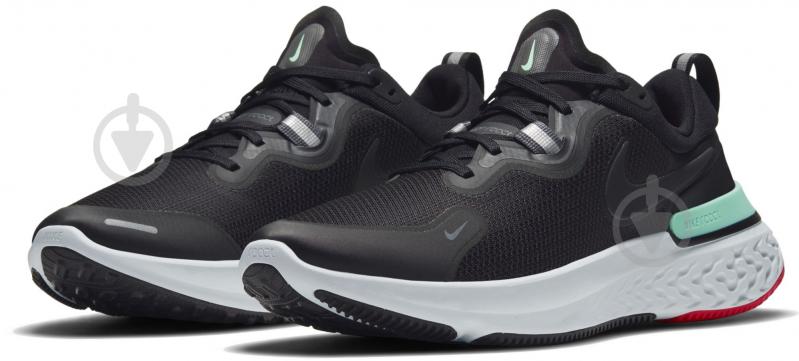 Кроссовки мужские летние Nike REACT MILER CW1777-013 р.42 черные - фото 1