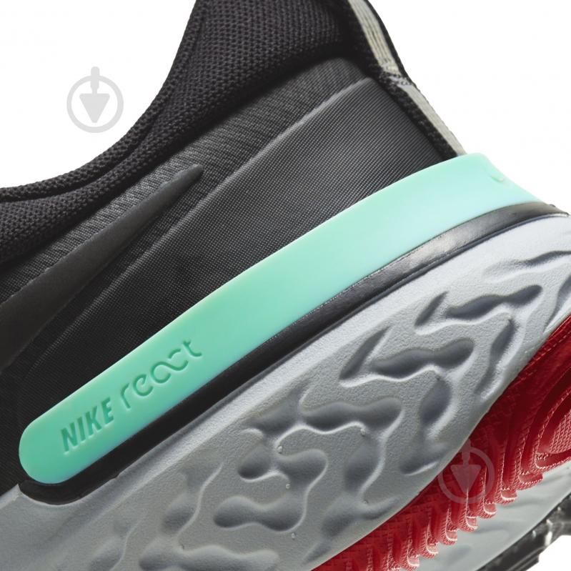 Кроссовки мужские летние Nike REACT MILER CW1777-013 р.42 черные - фото 14