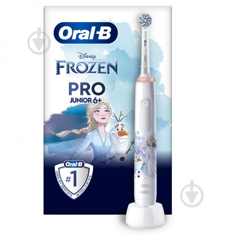 Електрична зубна щітка Oral-B Pro Junior Крижане серце - фото 1