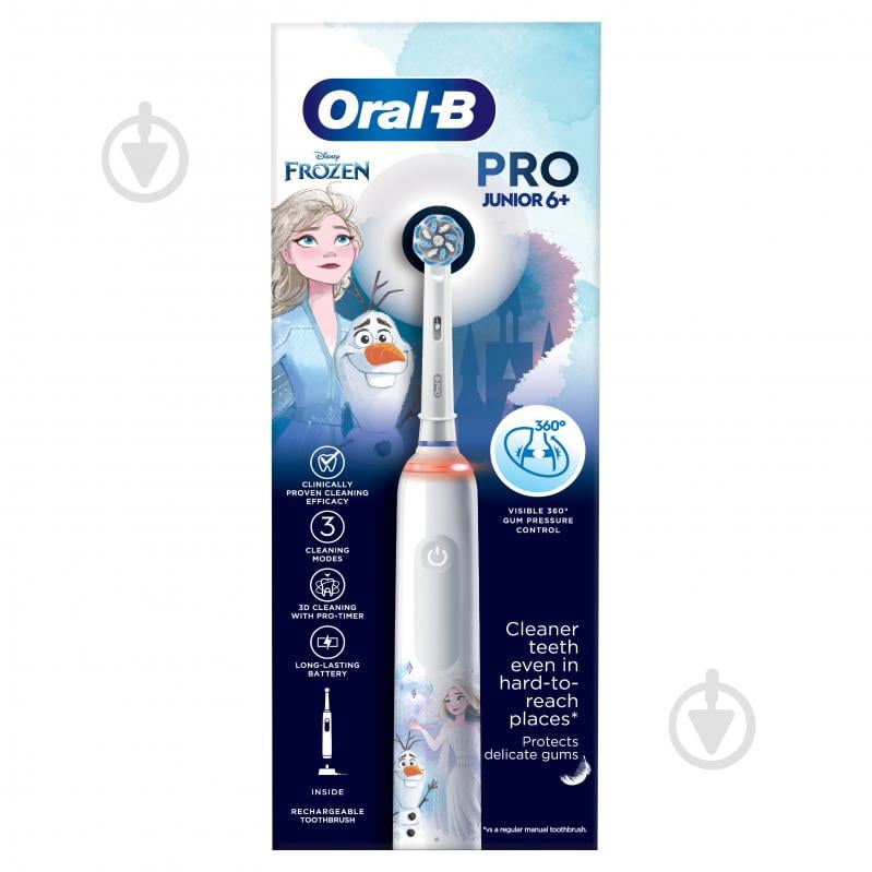 Электрическая зубная щетка Oral-B Pro Junior Холодное сердце - фото 2