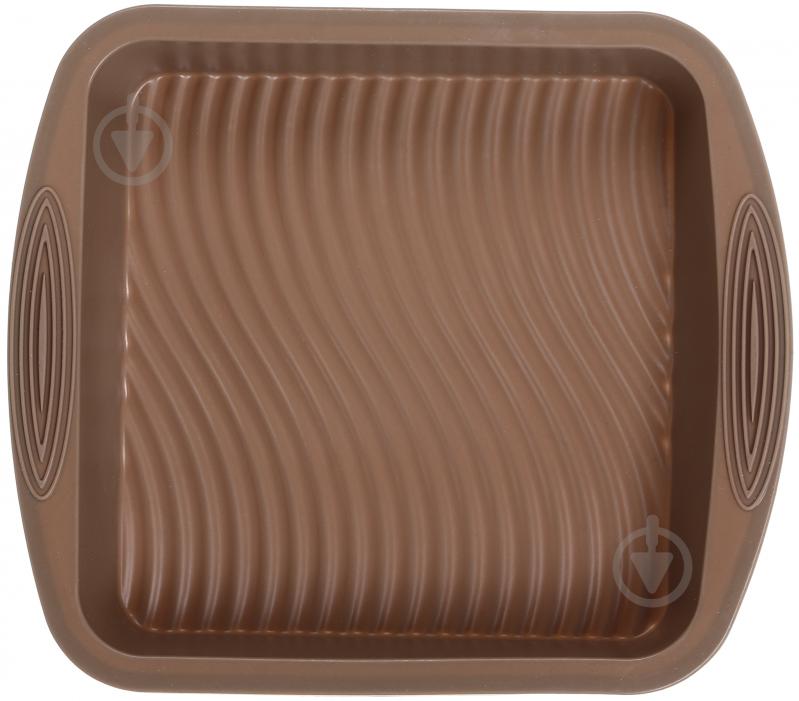 Форма для випікання квадратна Peach&Brown series 26,5х25х5 см коричневий Smart Kitchen by Flamberg - фото 2