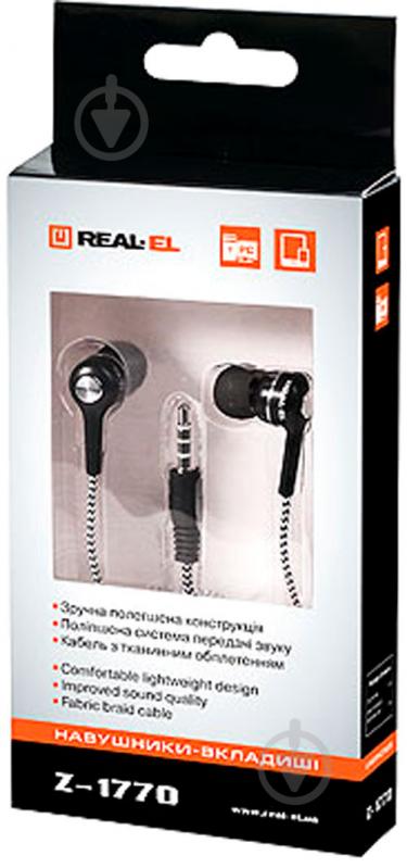 Навушники Real-el Z-1770 black - фото 2