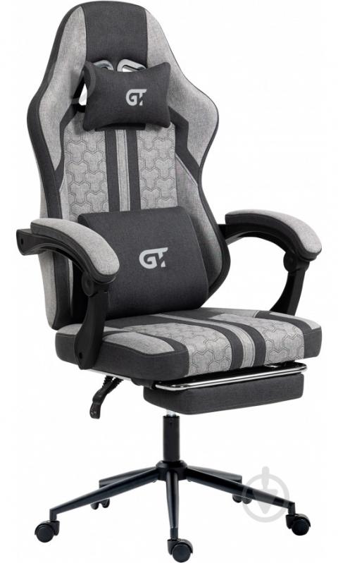 Кресло игровое GT Racer X-2337 серый - фото 3