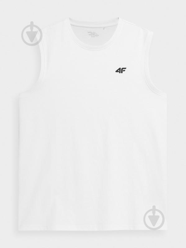 Майка 4F 4FSS23TSLEM016-10S р.M белый - фото 1 Майка 4F 4FSS23TSLEM016-10S р.M белый - фото 1