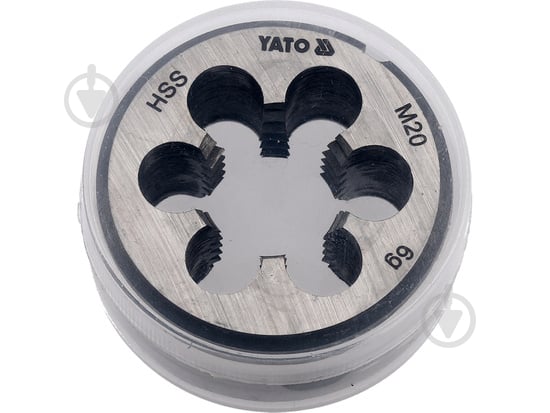 Плашка YATO М20 х 2.5 мм, HSS М2, m= 150 г. 1 шт. YT-2973 - фото 2