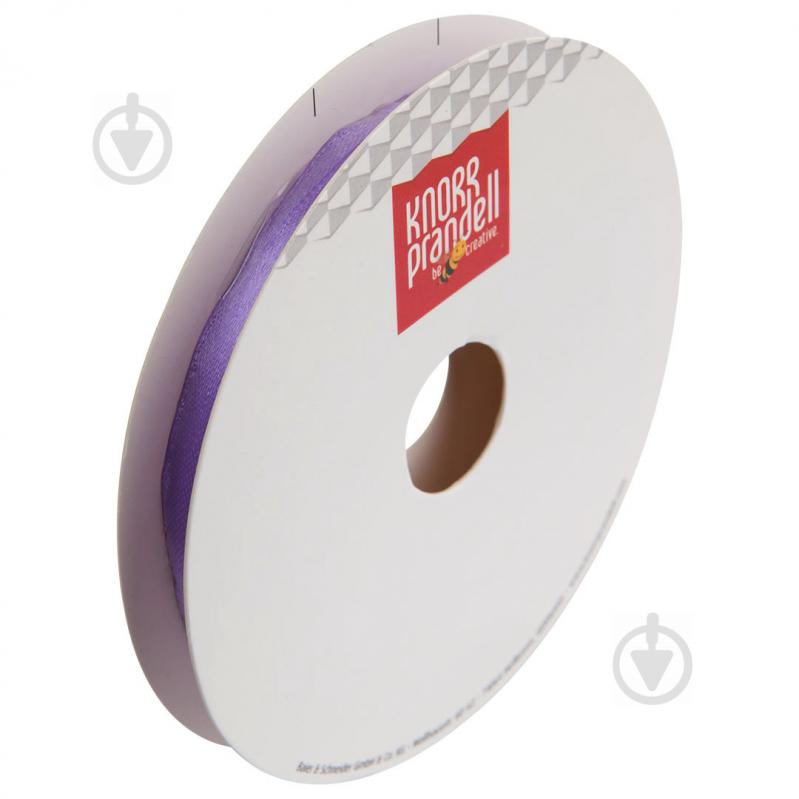 Лента декоративная Knorr Prandell Лента сатиновая сиреневая ribbon 6mm 10m lilac 0,6 см 10 м сиреневый - фото 1