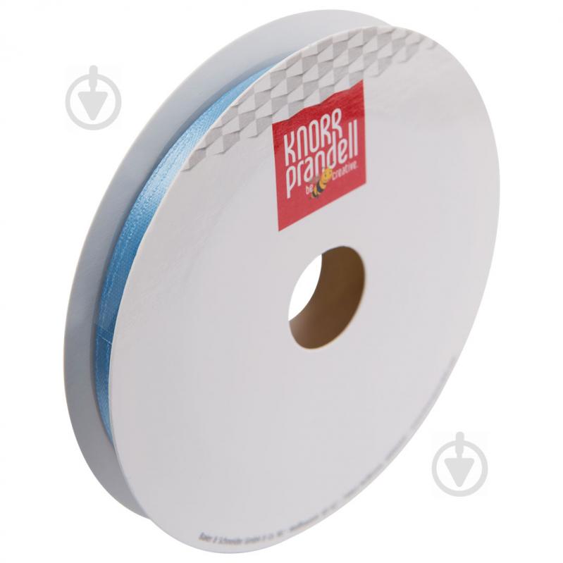 Лента декоративная Knorr Prandell Лента сатиновая голубая ribbon 6mm 10m li.bl 0,6 см 10 м голубой - фото 1