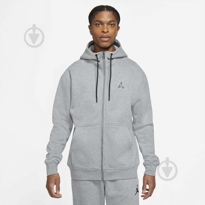 Джемпер Jordan M J ESS FLC FZ HOODIE DA9810-091 р. L сірий - фото 1