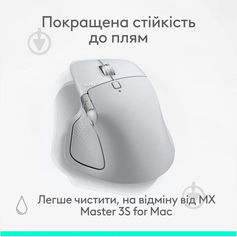 Игровая мышь Logitech MX Master 4 for Mac Performance Wireless Mouse white silver (910-007576) - фото 13