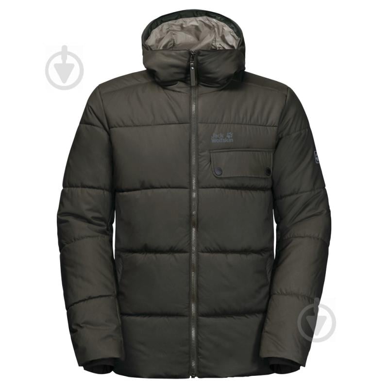 Куртка мужская зимняя Jack Wolfskin KYOTO JACKET M 1205041-5100 р.S зеленая - фото 1