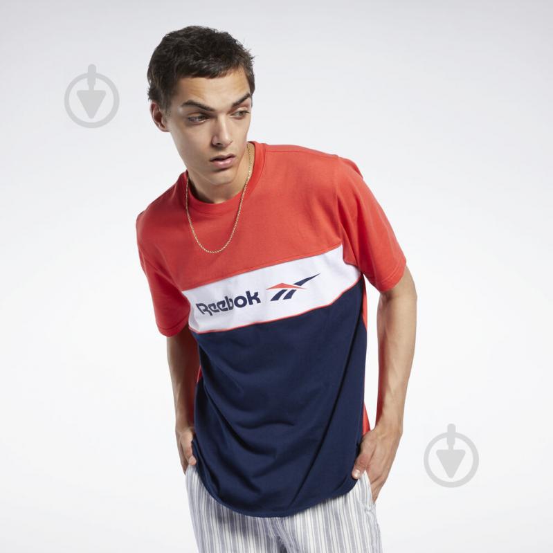 Футболка Reebok CL F LINEAR TEE FJ3346 р.L червоний - фото 1