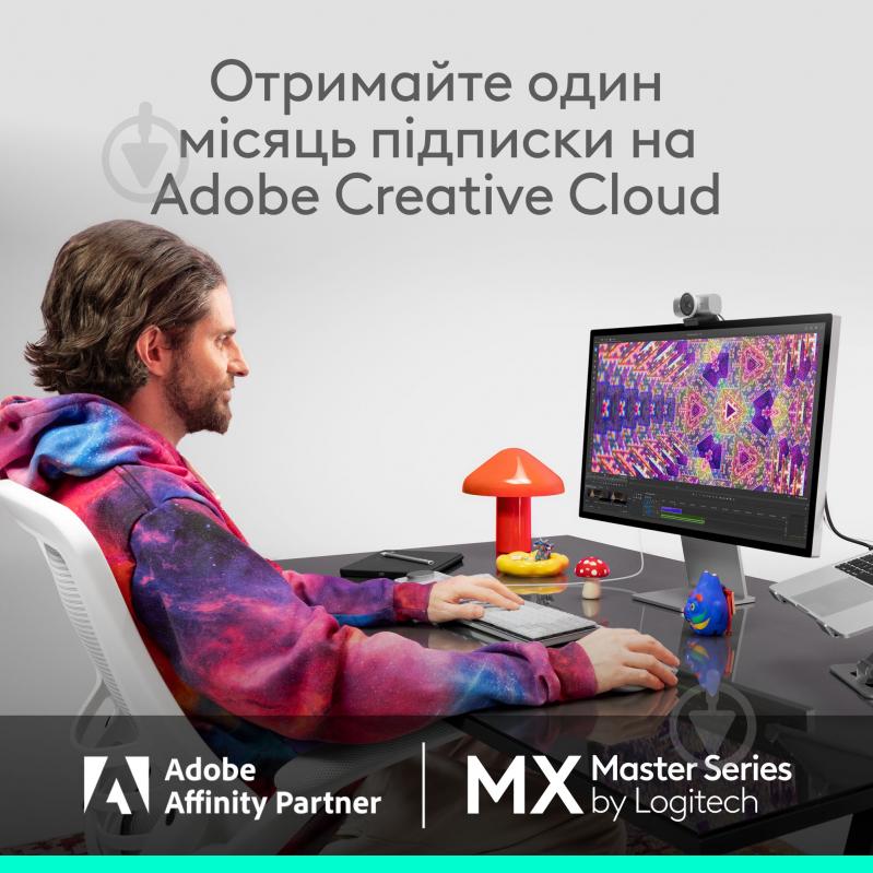 Игровая мышь Logitech MX Master 4 for Mac Performance Wireless Mouse space black (910-007577) - фото 4