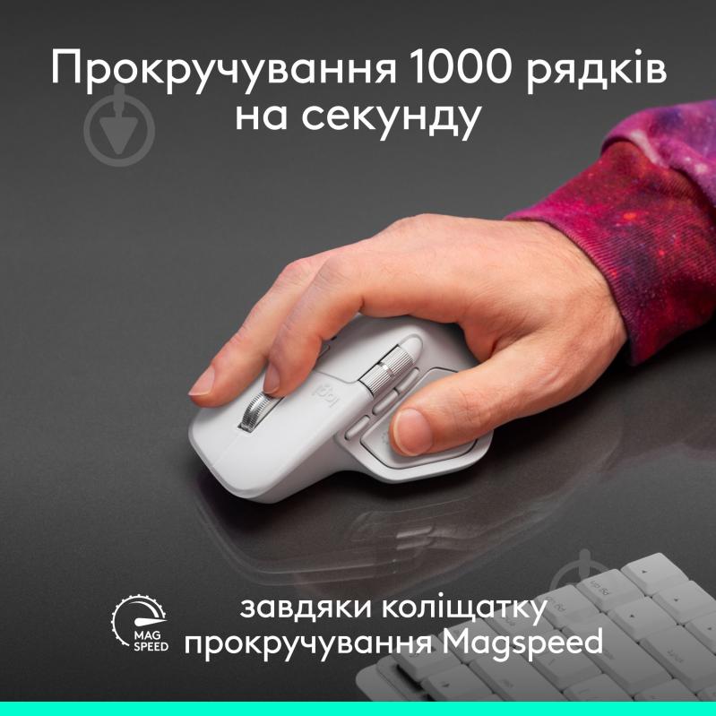 Игровая мышь Logitech MX Master 4 for Mac Performance Wireless Mouse space black (910-007577) - фото 8
