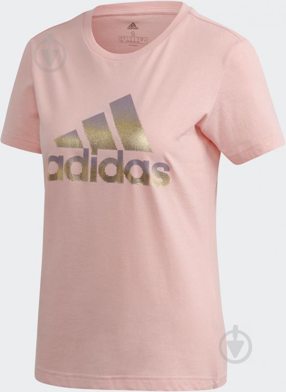 Футболка Adidas W MHG BOSFoil T FJ5013 р.XS розовый - фото 1