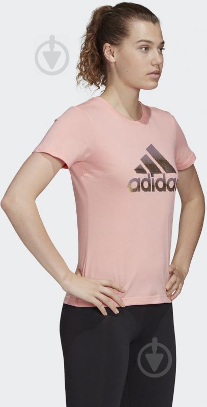 Футболка Adidas W MHG BOSFoil T FJ5013 р.XS розовый - фото 6