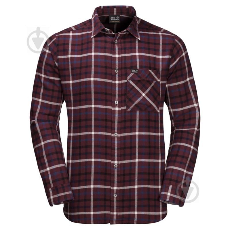 Сорочка Jack Wolfskin FRASER ISLAND SHIRT 1402522-7807 р. S бордовий - фото 1