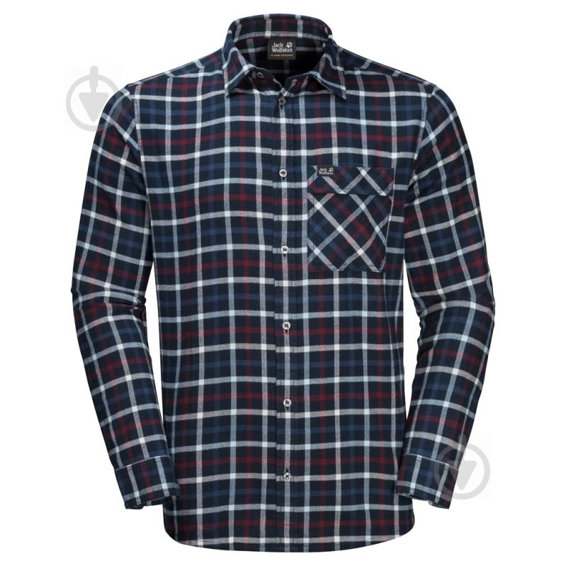 Рубашка Jack Wolfskin FRASER ISLAND SHIRT 1402522-7881 р. S темно-синий - фото 1