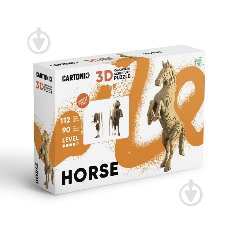 3D-конструктор Cartonic Cartonic 3D Puzzle HORSE CARTHORSE - фото 2 3D-конструктор Cartonic Cartonic 3D Puzzle HORSE CARTHORSE - фото 2