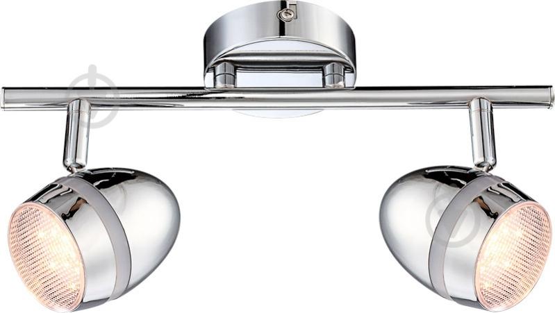Спот Globo Manjola LED 2x3 Вт хром 56206-2 - фото 1 Спот Globo Manjola LED 2x3 Вт хром 56206-2 - фото 1